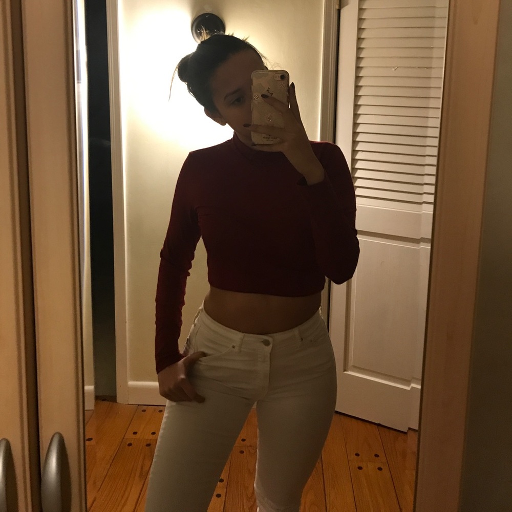 Ruby red crop top!